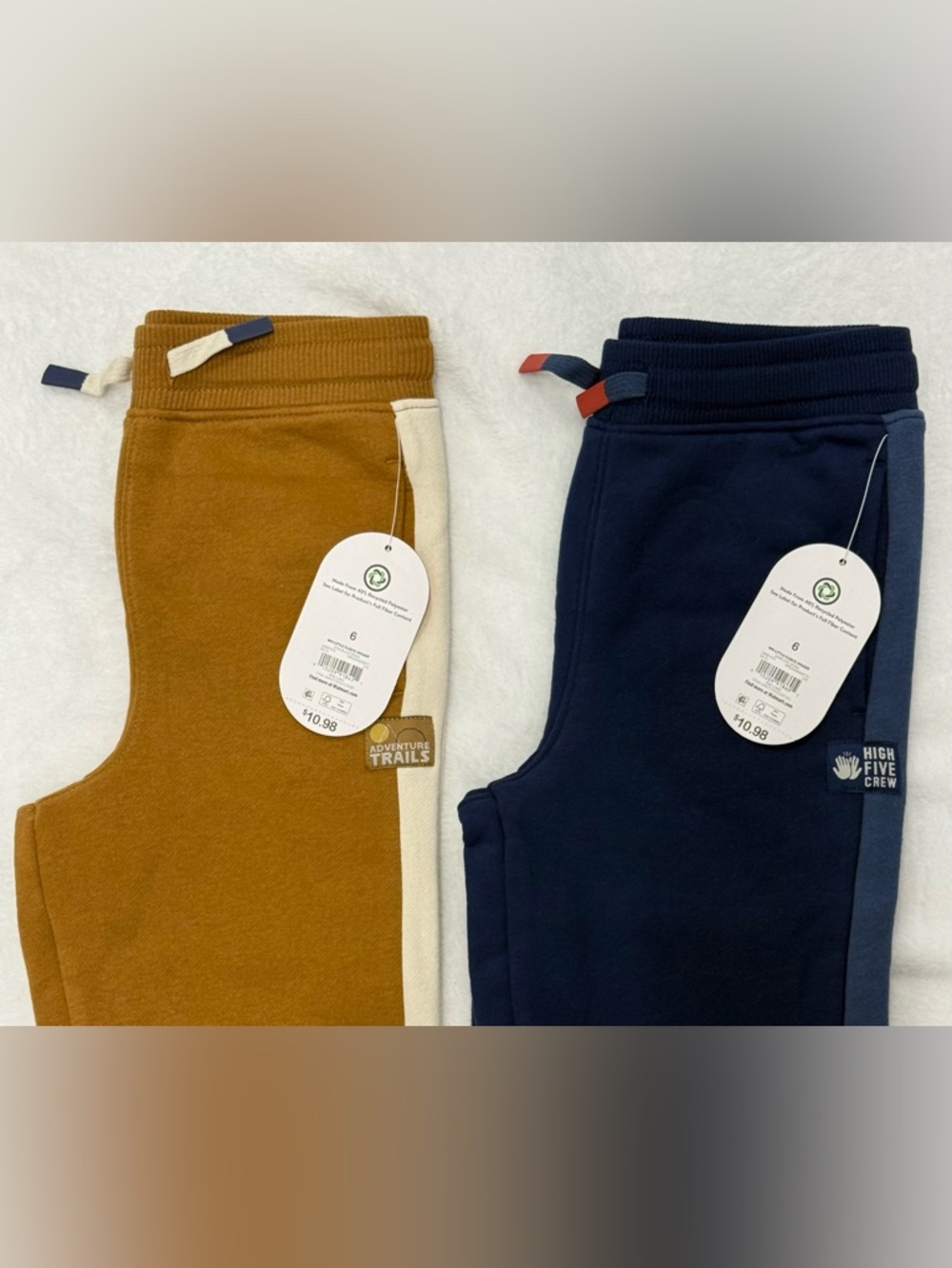 NWT Wonder Nation Boy’s (Size 6) Fleece Jogger Sweatpants Bundle (2-Pack) - Picture 2 of 12